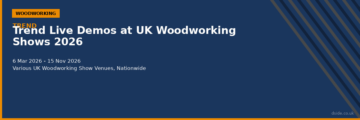 Trend Live Demos at UK Woodworking Shows 2026