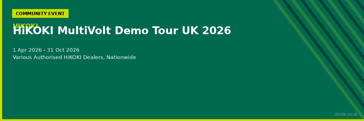 HiKOKI MultiVolt Demo Tour UK 2026
