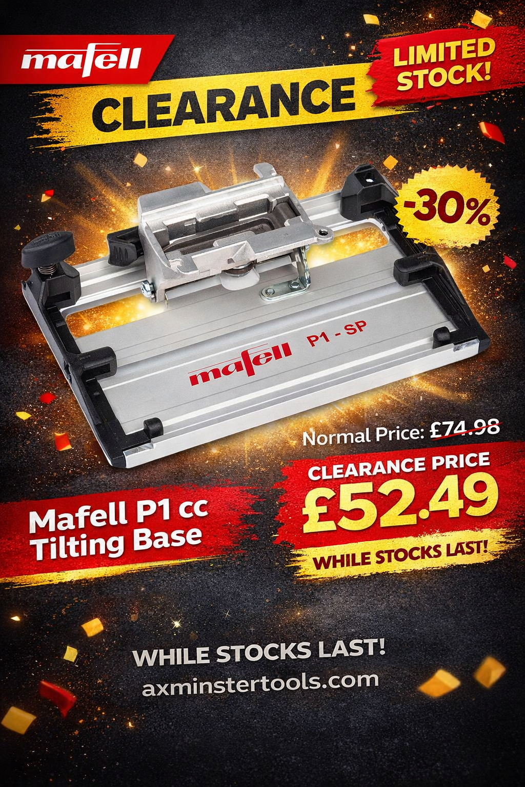🚨 CLEARANCE KLAXON: 30% OFF MAFELL PRECISION! 🚨