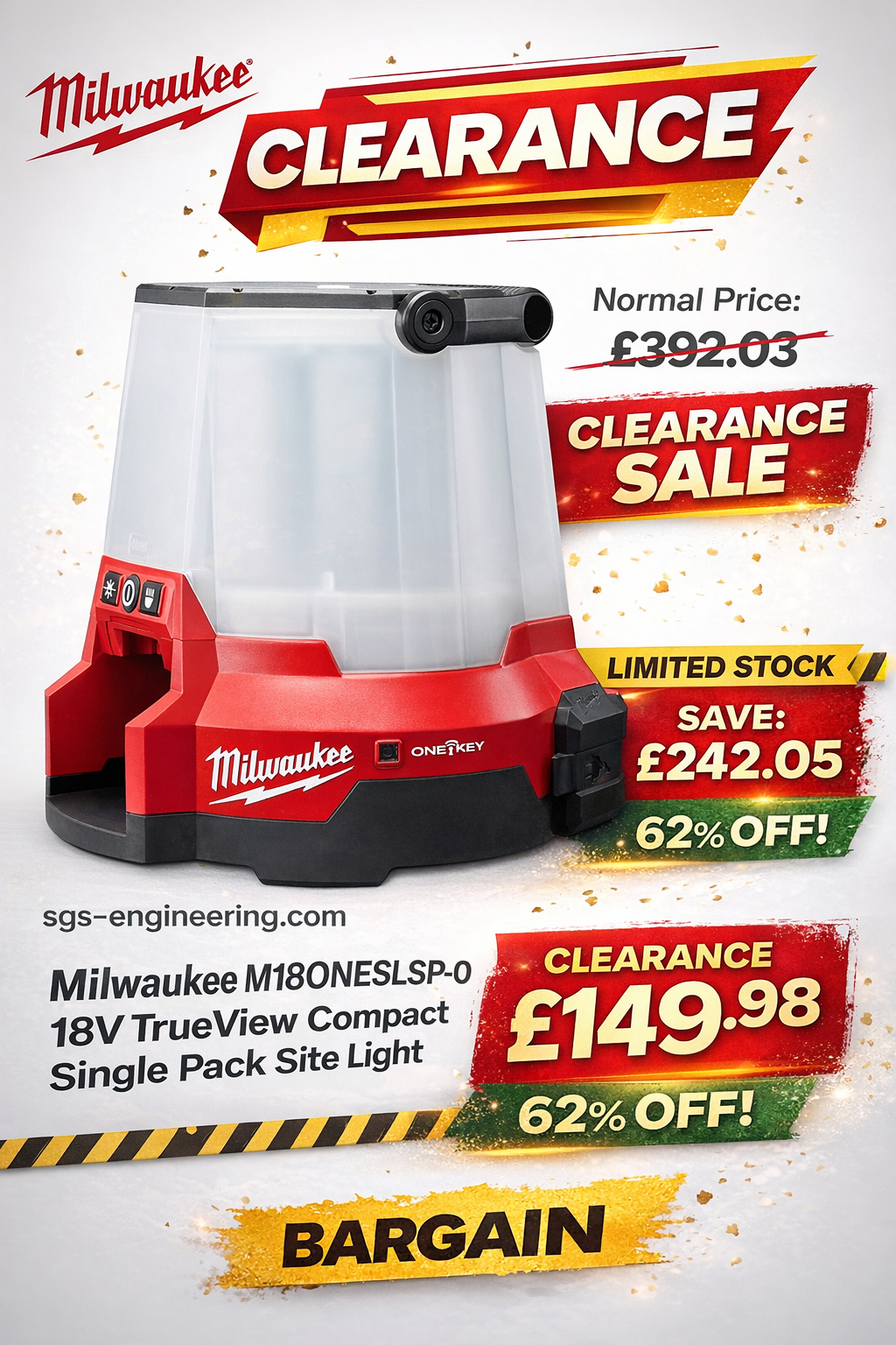 🚨 ABSOLUTE STEAL ALERT: 62% OFF MILWAUKEE SITE LIGHTING! 🚨