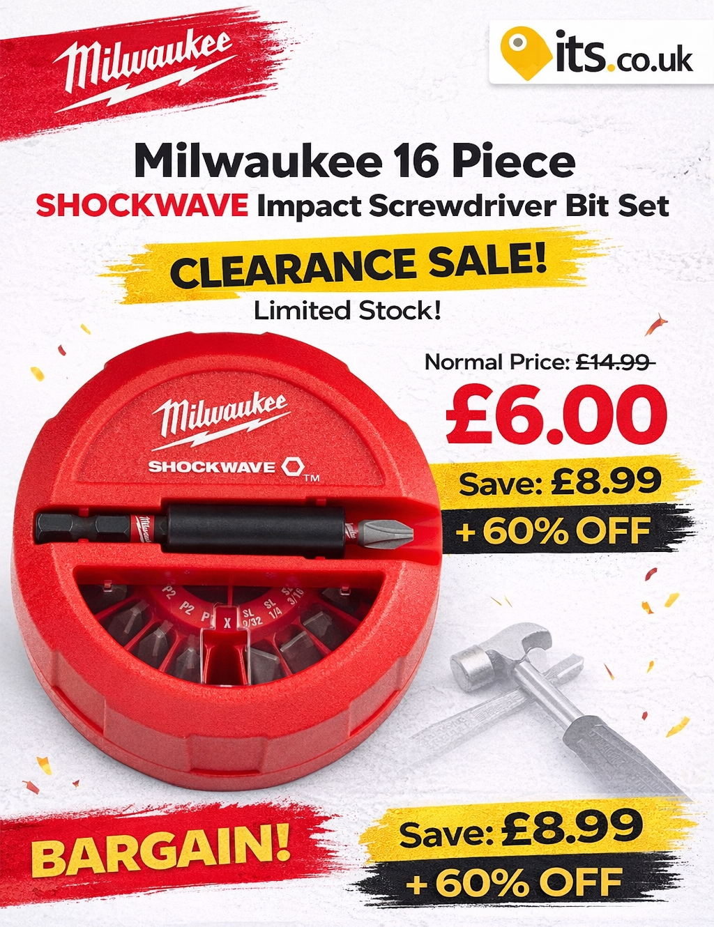 🚨 ABSOLUTE STEAL ALERT: 60% OFF MILWAUKEE SHOCKWAVE 🚨
